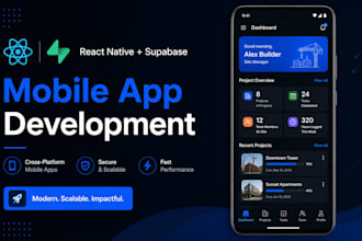 build a react native mobile app with supabase backend