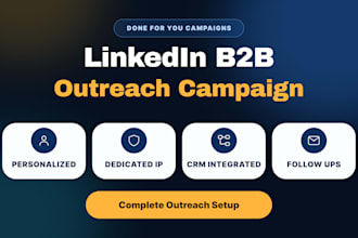 run linkedin b2b cold outreach campaign with hyper personalized messages