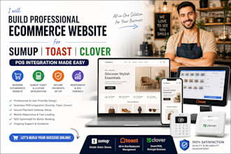 build professional ecommerce website for sumup toast clover pos