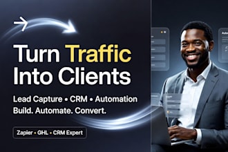 build lead capture and automated follow up system, CRM automation, zapier