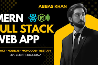 build a full stack mern web app with rest API and authentication