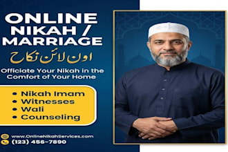 perform online nikah provide witnesses, wali and certificate