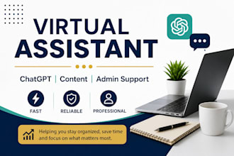 be your efficient virtual assistant for business support and organization