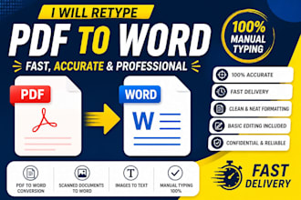retype or scanning image to word fast and accurately
