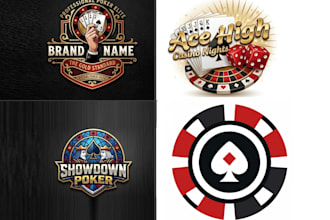 design professional poker chip or poker logo