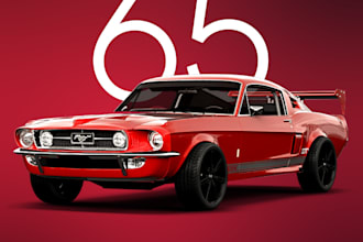customize automotive car poster design for wall art or print