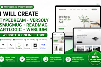 create typedream versoly smugmug readmag artlogic weblium website online store