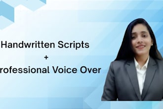 create aesthetic handwritten content with voice over