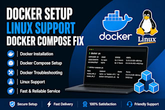 setup docker and docker compose for your application