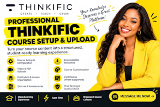 setup thinkific online course thinkific website course thinkific online course
