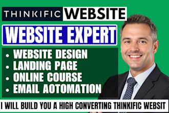 thinkific website design online course membership site thinkific website expert