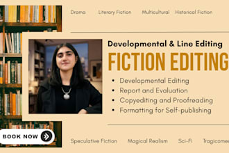 expertly edit drama and literary fiction