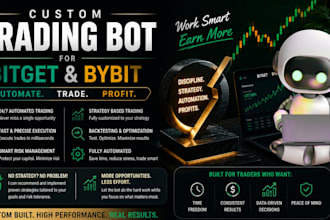 build custom profitable bitget trading bot, bybit trading bot