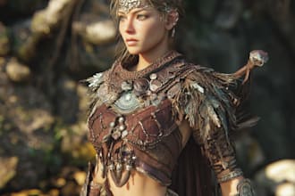 draw your fantasy character, rpg character or portrait