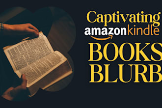 write a captivating amazon kindle book description and irresistible book blurb