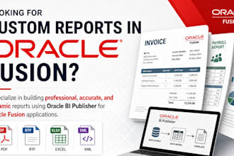 create oracle fusion bip reports and design custom layouts