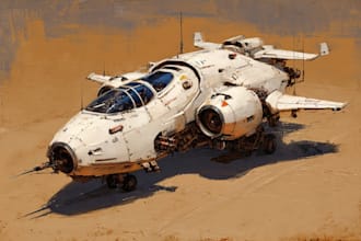 making a sci fi spaceship art