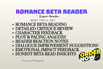 beta read romance book, be romance beta reader, romance novel beta reading
