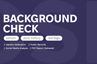 conduct a professional osint background check