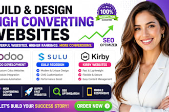 build odoo design high converting sulu redesign kirby website SEO optimization
