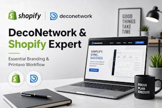 launch and design your deconetwork store for print shop using printavo shopify