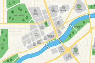 design custom neighborhood, subdivision maps for your real estate project