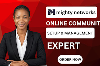 set up mighty network, mighty network online course and membership website