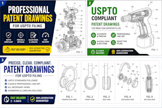 create detailed patent drawings for uspto filing