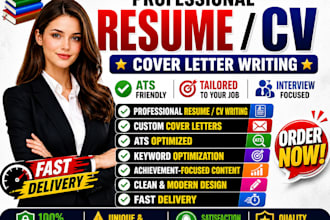 write a professional CV, resume writing cover letters