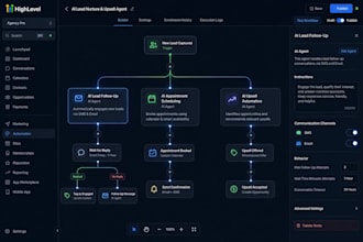 build an ai agent for lead follow up, appointment scheduling and upsell on ghl