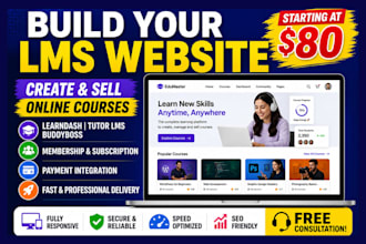 build a high converting lms website with learn dash tutor lms, membership system