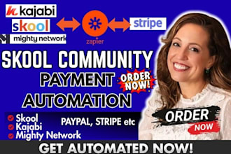 skool community online course skool payment zapier automation