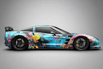 do car wrap design, racing car wrap, car wrap car wrap