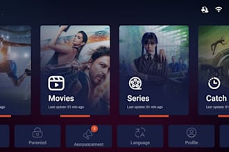 rebrand iptv player app, android tv with xtream and firestick