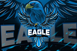 design an eagle, falcon, hawk, animal logo with high quality