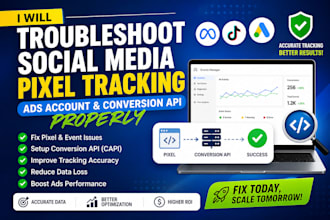 troubleshoot social media pixel tracking ads account and conversion API properly