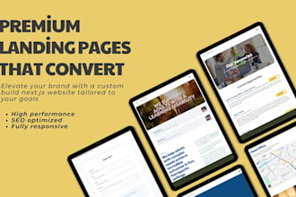 build a high converting nextjs landing page