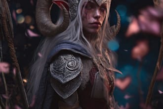 fantasy dnd character illustration