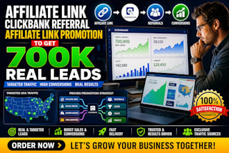 do affiliate links clickbank mlm referral link promotion to get 700k real leads