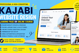 kajabi website design kajabi landing page kajabi online course kajabi expert