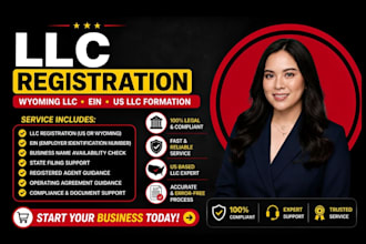 do llc registration, ein, US llc formation, wyoming llc setup