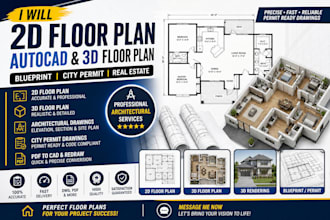 2d floor plan autocad floor plan 3d floor plan blueprint city permit