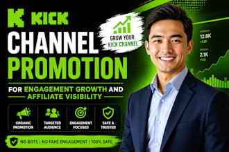 do kick channel promotion to bring live viewers followers and audience growth