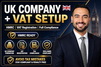 do UK company registration with vat registration hmrc and tax setup
