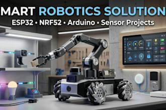 do robotics, esp32, nrf52, arduino coding and sensor projects