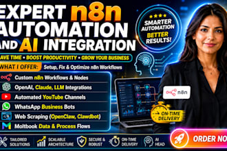setup fix or optimize n8n workflows for youtube whatsapp openclaw clawbot claude