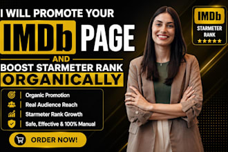 do imdb promotion, boost movie visibility and grow starmeter rank