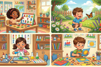 children story children story book illustration children story book illustration