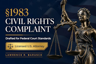 draft your federal 1983 civil rights violation civil complaint as a US attorney