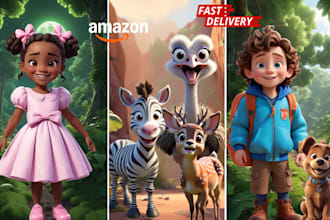 create high quality children story book illustration for your middle grade book
